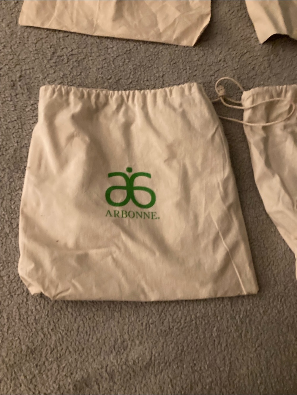 Set of 4 Arbonne drawstring bags
